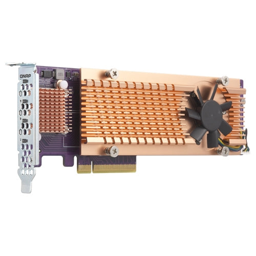 QNAP QM2-4P-384 PCIe 3.0 Interface Card 1 Fan Active Cooling