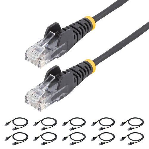 StarTech.com N6PAT6INBKS10PK networking cable