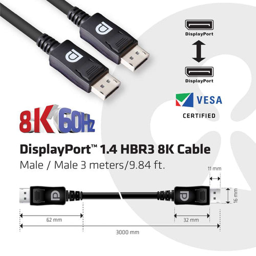 CLUB3D CAC-1060 DisplayPort cable