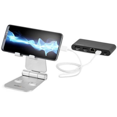 Phone and Tablet Stand StarTech.com USPTLSTND Adjustable Ergonomic Portable - USPTLSTND