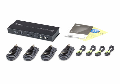 KVM Switch ATEN CS724KM 1.69W Black 2-Port USB