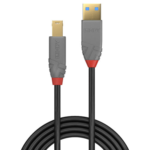USB Cable Lindy 36744 5m USB 3.2 Type A to B 5Gbps - 36744