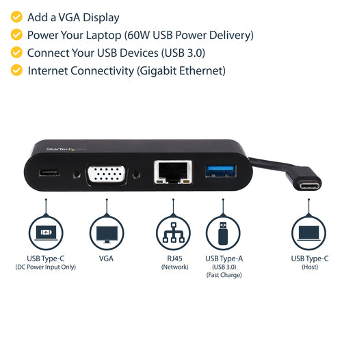 StarTech.com DKT30CVAGPD laptop dock/port replicator