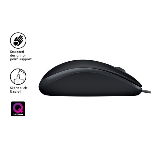 Mouse Logitech M110 Silent 1000 DPI Optical Ambidextrous USB Type-A - 910-005508
