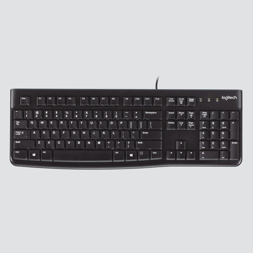 Keyboard Logitech K120 Wired USB QWERTZ Black - 920-002504