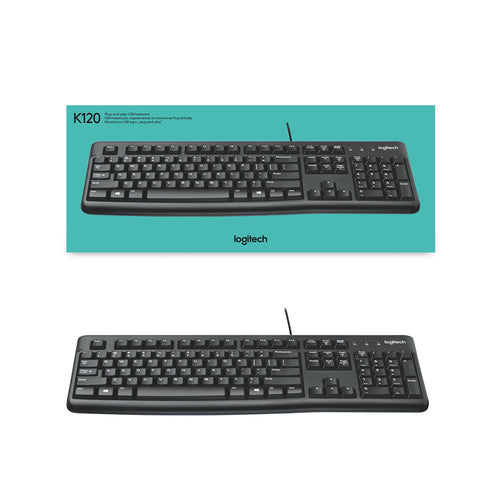Keyboard Logitech K120 Wired USB QWERTZ Black - 920-002504