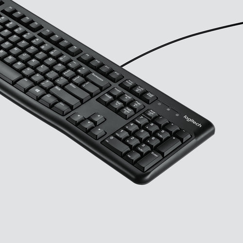 Keyboard Logitech K120 Wired USB QWERTZ Black - 920-002504
