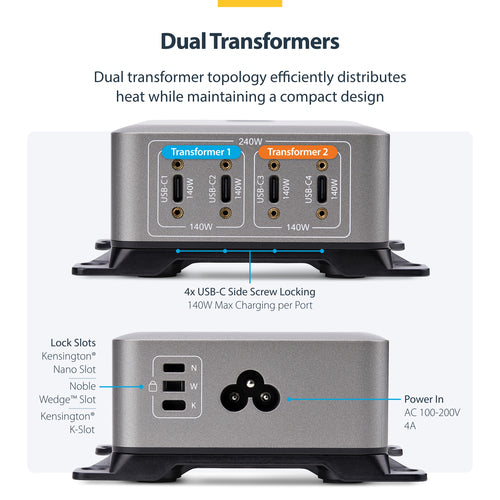 StarTech.com 424DEU-USB-C-CHARGER mobile device charger
