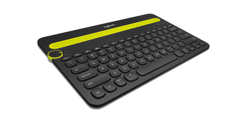 Wireless Bluetooth Keyboard Logitech Black Ergonomic Design
