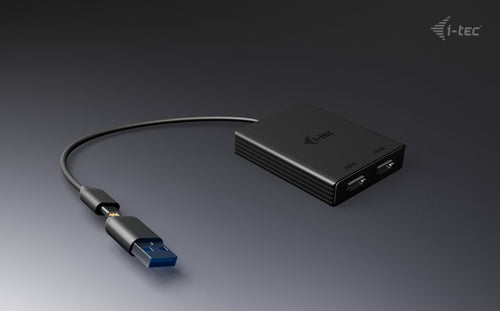 Dual 4K HDMI Adapter USB-A/USB-C 0.27m 60Hz Video Converter