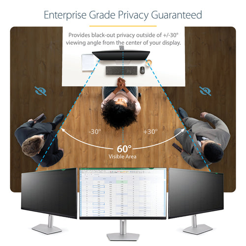 Privacy Filter StarTech.com 27 Inch Monitor Matte Blue Light Reduction 16:9
