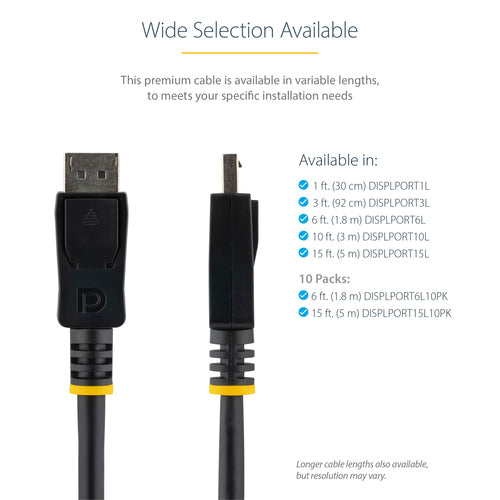 StarTech.com DISPLPORT6L10PK DisplayPort cable