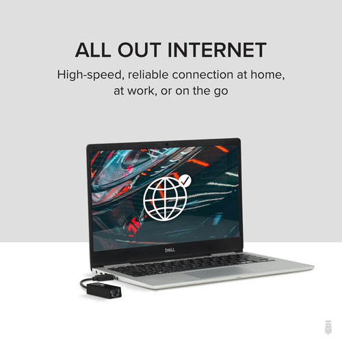 USB to Ethernet Adapter Plugable 1000Mbps Gigabit Network Card USB 3.0 Compatible with Windows Linux Chrome OS
