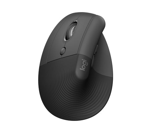 Logitech Lift Left Vertical Ergonomic Mouse Wireless Bluetooth 4000 DPI Graphite