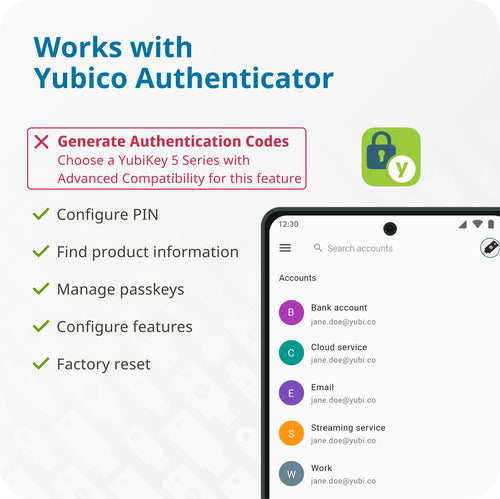 Yubico 8880001089 hardware authenticator