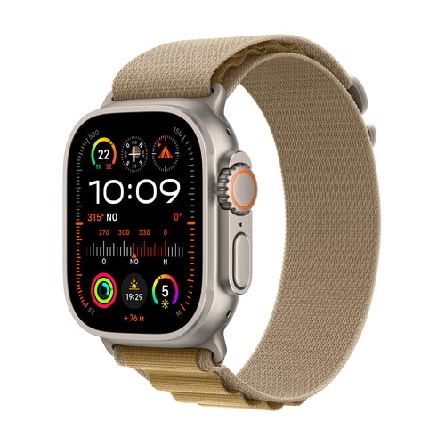 Apple Watch Ultra 2 GPS + Cellular 49mm Natural Titanium Case OLED Touchscreen 64GB