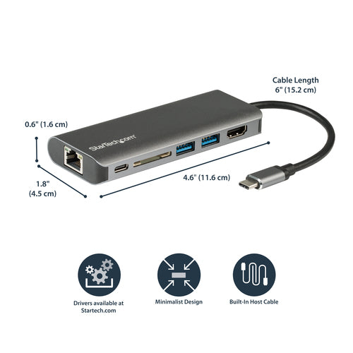 StarTech.com DKT30CSDHPD3 laptop dock/port replicator