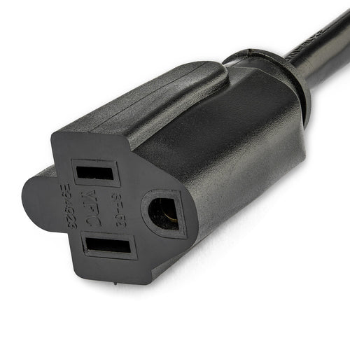 Power Extension Cord StarTech.com PAC101R3 3ft Right Angle NEMA 5-15P 16AWG UL Listed