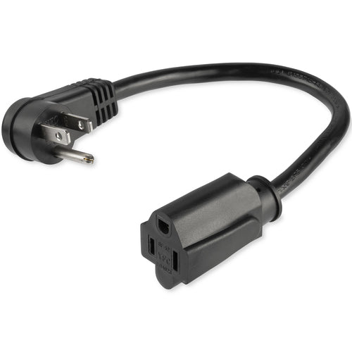 Power Extension Cord StarTech.com PAC101R3 3ft Right Angle NEMA 5-15P 16AWG UL Listed