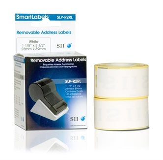 Printer Label Seiko Instruments SLP-R2RL 8.9cm x 2.8cm Self-adhesive Removable 260 pcs - 42100636