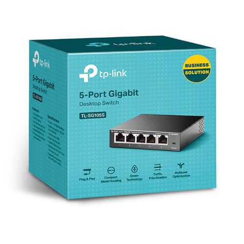 Ethernet Switch TP-Link TL-SG105S 5-Port Gigabit Unmanaged Wall-Mountable