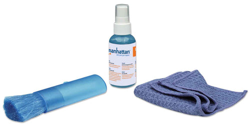 LCD Cleaning Kit Alcohol-Free 60ml Microfiber Cloth Brush For Monitors Laptops Keyboards