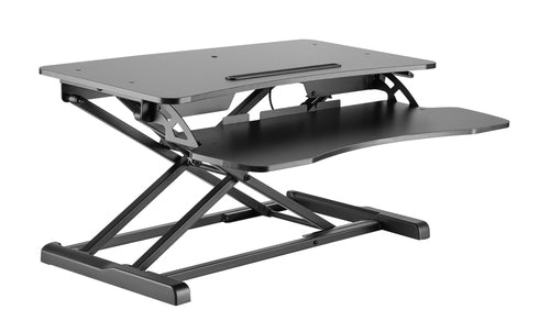Sit-Stand Desk Converter Amer Mounts EZRISER30 Black 15kg Adjustable Height 106-500mm