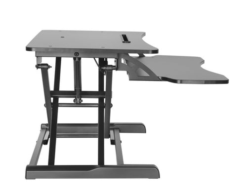 Sit-Stand Desk Converter Amer Mounts EZRISER30 Black 15kg Adjustable Height 106-500mm