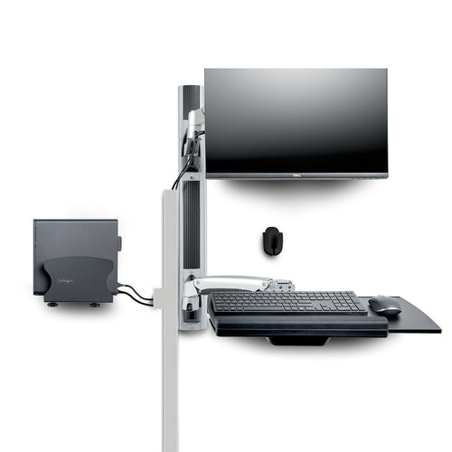 StarTech.com Sit-Stand Workstation 32" Monitor VESA Mount - Fully Articulating - Black