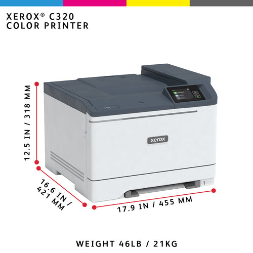 Laser Printer Xerox C320 A4 33ppm Wireless Duplex 4800x4800 DPI - C320V_DNI
