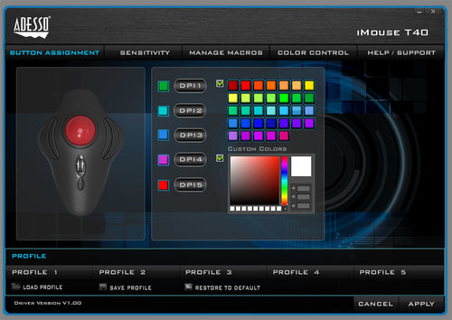 Adesso iMouse T40 mouse