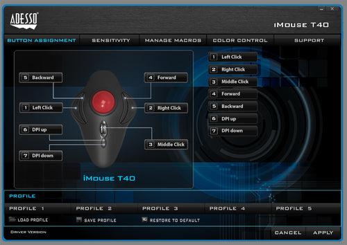 Adesso iMouse T40 mouse