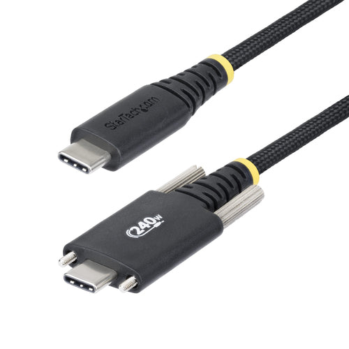 USB-C Charging Cable 240W 5A PD EPR Side Screw Locking 2m