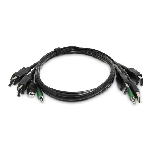 KVM Cable StarTech.com SK2DPMMKVM06-TAA 6ft Dual-DisplayPort USB 2.0 - SK2DPMMKVM06-TAA