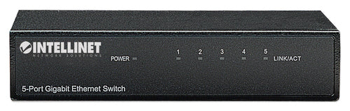 Network Switch Intellinet 5-Port Gigabit Ethernet 1000 Mbps Desktop Metal Housing