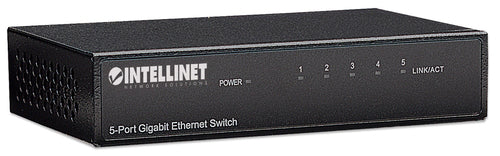 Network Switch Intellinet 5-Port Gigabit Ethernet 1000 Mbps Desktop Metal Housing
