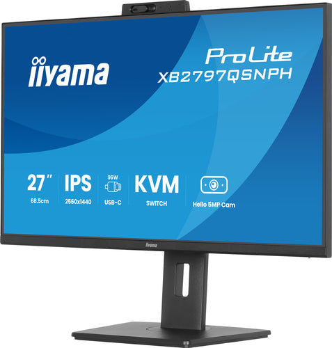 27-Inch Monitor iiyama ProLite XB2797QSNPH-B1 2560x1440 IPS 4ms HDMI DP USB - XB2797QSNPH-B1