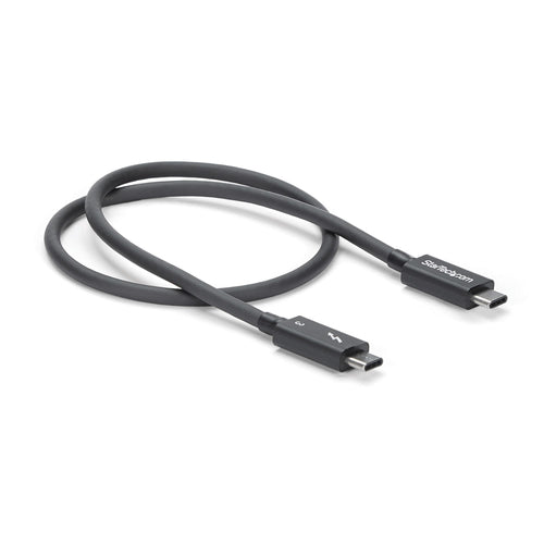 Thunderbolt 3 USB-C Cable 0.5m 40Gbps Black Male-Male