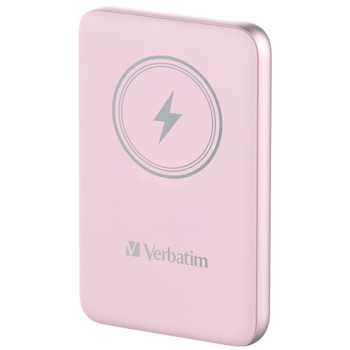 Verbatim Charge 'n' Go 10000mAh Wireless Power Bank - Pink - Quick Charge 3.0