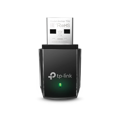 Wireless Adapter TP-Link Archer T3U USB Wi-Fi 5 867 Mbit/s Black - ARCHER T3U