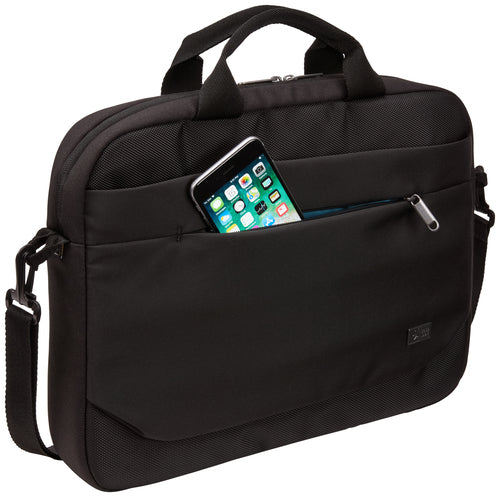Messenger Case Case Logic Advantage ADVA-114 Lightweight Black 14-Inch Laptop Compatible
