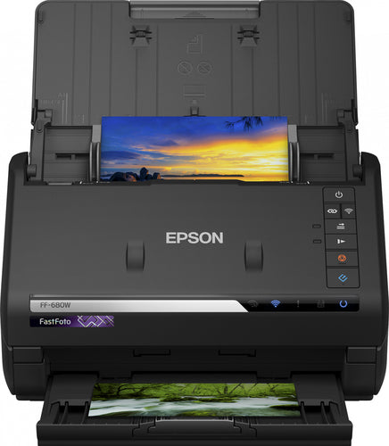 Photo Scanner Epson FastFoto FF-680W 600x600 DPI 45 ppm 216x910 mm - B11B237401BY