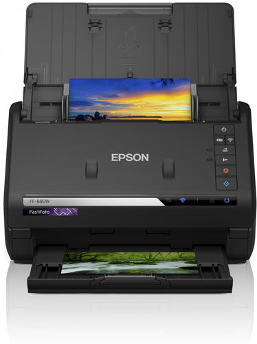 Photo Scanner Epson FastFoto FF-680W 600x600 DPI 45 ppm 216x910 mm - B11B237401BY