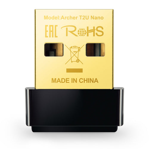 Wi-Fi Adapter TP-Link Archer T2U Nano USB WLAN 433 Mbit/s Black - ARCHER T2U NANO