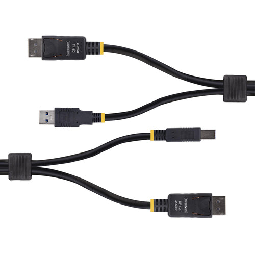 KVM Cable StarTech.com DU1226 6ft DisplayPort 4K 60Hz USB 5Gbps - DU1226-KVM-CABLE