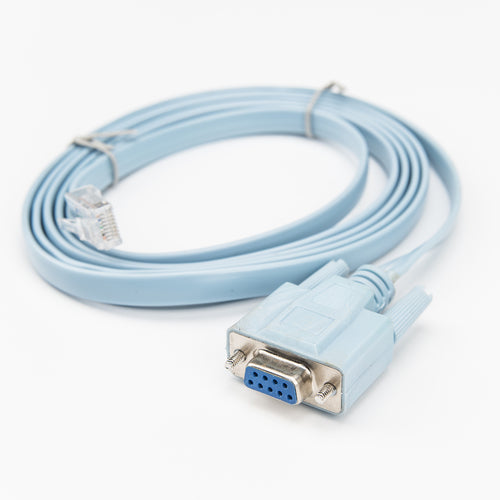 Serial Cable Rocstor 1.8m Aqua RJ-45 Male to Male DB-9