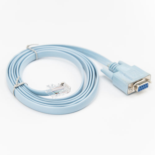 Serial Cable Rocstor 1.8m Aqua RJ-45 Male to Male DB-9