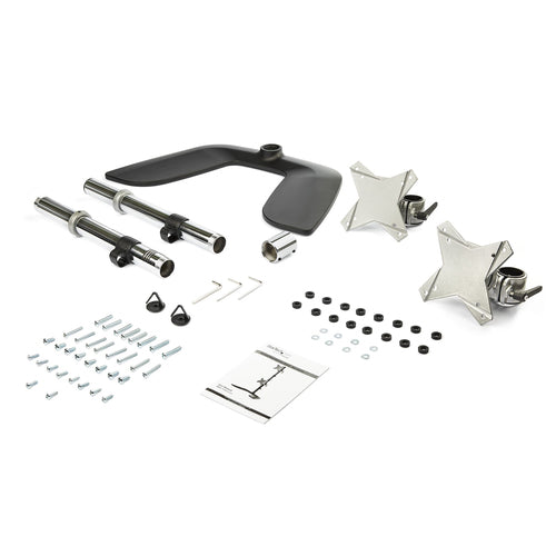StarTech.com ARMDUOVS Adjustable Vertical Dual Monitor Mount - 27" VESA Displays - Ergonomic Stand