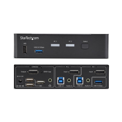 2-Port DisplayPort KVM Switch 4K 60Hz USB 3.0 Hub StarTech.com