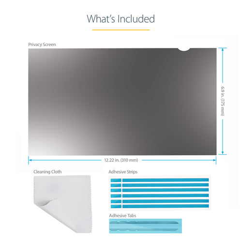Privacy Filter StarTech 14L-PRIVACY-SCREEN 14-Inch Anti-Glare Reversible Matte/Glossy 16:9